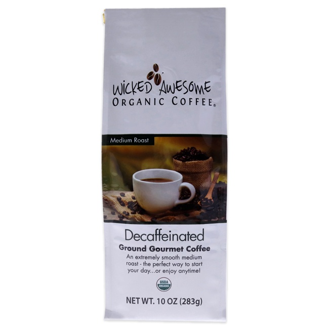 Wicked Awesome Organic Decaffeinated Ground Coffee By Bostons Best - 10 Oz Coffee