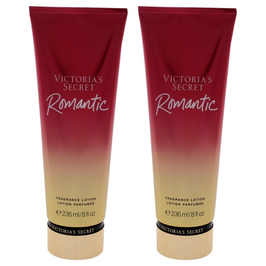 Romantic Fragrance Lotion by Victoria's Secret for Women - 8 Oz Body Lotion - Pack of 2