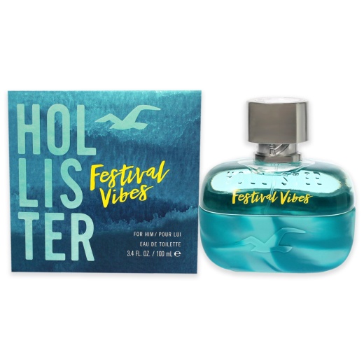 Festival Vibes By Hollister For Men - 3.4 Oz Edt Spray