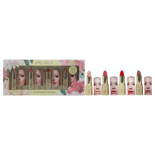Matte Lipstick Collection by Paris Hilton Cosmetics for Women - 4 Pc