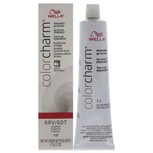 Wella Color Charm Permanent Creme Gel Hair Color - 607 6Rv Cyclamen