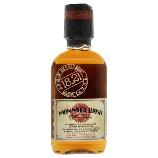 Man Made Wash - Sweet Tobacco by 18.21 Man Made - 3.4 Oz 3-In-1 Shampoo, Conditioner & Body Wash