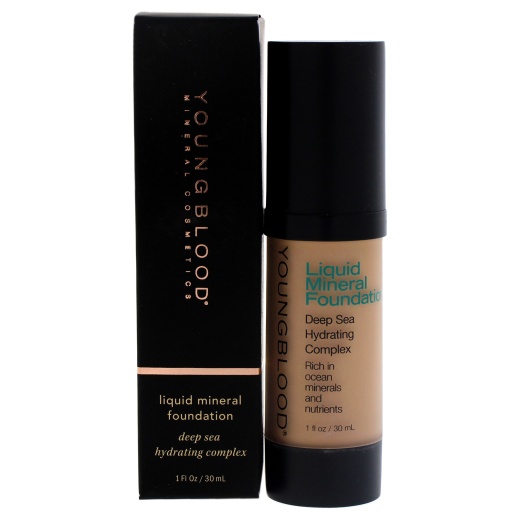 Liquid Mineral Foundation - Pebble by Youngblood for Women - 1 Oz Foundation