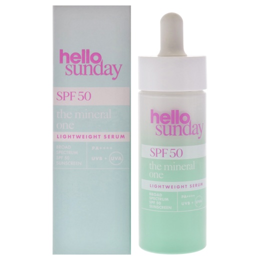 The Mineral One Lightweight Serum SPF 50 PA+++ by Hello Sunday - 1.01 Oz