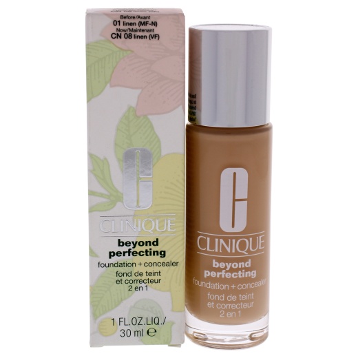 Beyond Perfecting Foundation Plus Concealer - 08 Linen By Clinique For Women