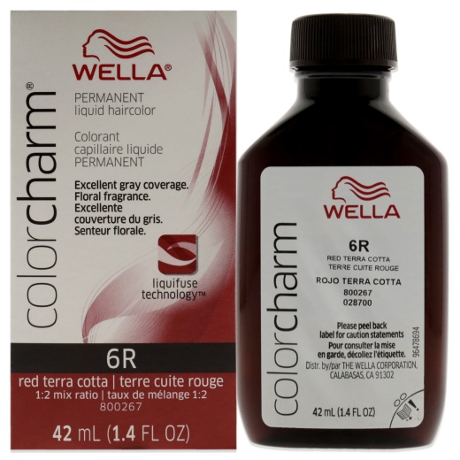 Wella Color Charm Permanent Liquid Hair Color - 6R Red Terra Cotta