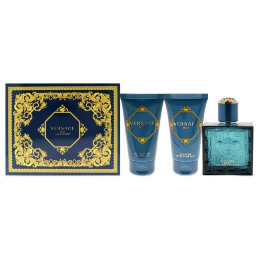 Versace Eros By Versace For Men - 3 Pc Gift Set