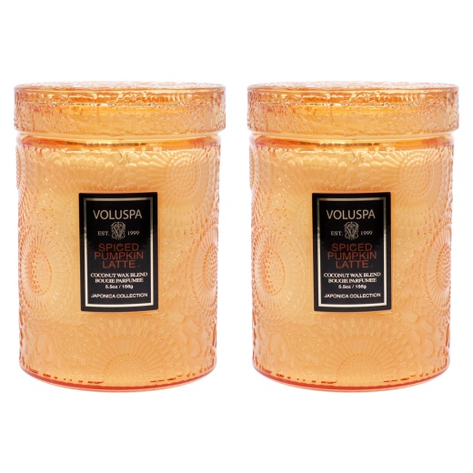 Spiced Pumpkin Latte - Small Kit By Voluspa For Unisex - 2 X 5.5 Oz Candle