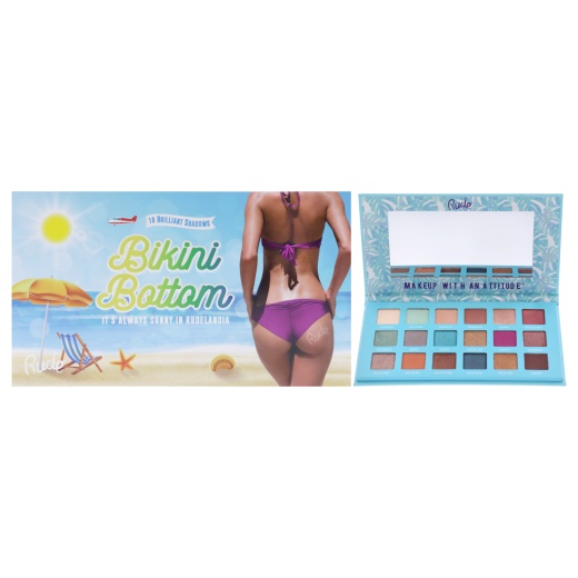 Bikini Bottom 18 Eye Shadow Palette by Rude Cosmetics for Women - 0.63 Oz