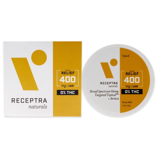 Receptra Naturals Serious Relief 400Mg THC Drops Balm - 1.25 Oz Topical