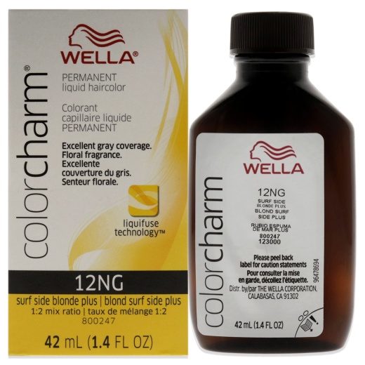 Wella Color Charm Permanent Liquid Hair Color - 12Ng Surf Side Blonde Plus