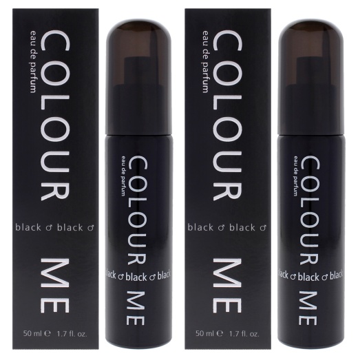 Colour Me Black By Milton Lloyd For Men - 1.7 Oz Edp Spray - Pack Of 2