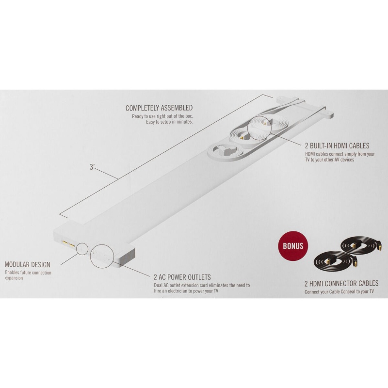 Proforma Cable Conceal Slim Tv Cable Management System