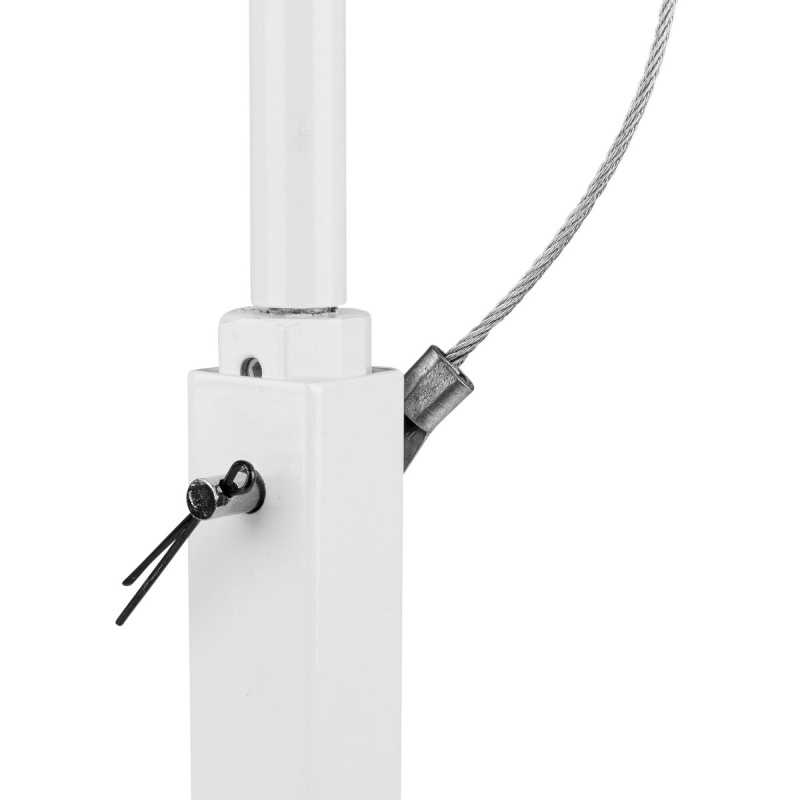 Dayton Audio Qs204pbw 4-Way Pole Mount Speaker Bracket For Qs204w-4 Quadrant Speakers - White