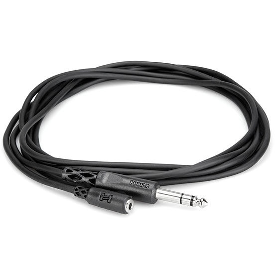 Hosa Mhe-310 3.5Mm Trs To 1/4" Trs Headphone Adapter Cable 10 Ft