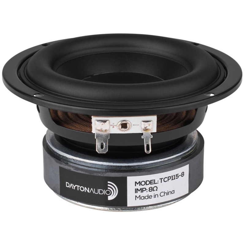 Dayton Audio Tcp115-8 4" Treated Paper Cone Midbass Woofer 8 Ohm