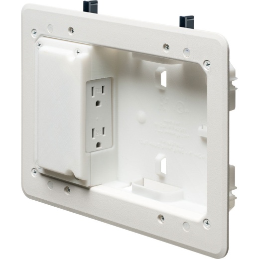 Arlington Industries TVL508 Shallow Wall Depth Low Profile TV Box