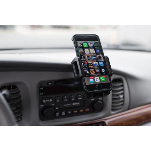 2-In-1 Car Mount For Cell Phone And Other Mobile Device With Enhanced One Touch CD Slot/Vent Mount
