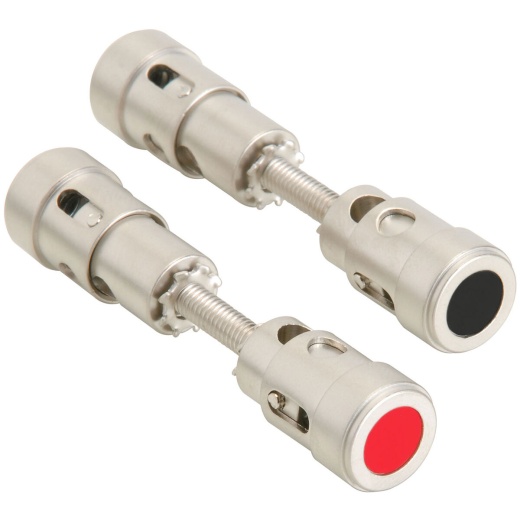 Parts Express Dual-Ended Satin Nickel Binding Post Speaker Terminal Pair