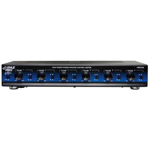 Pyle PSPVC6 6 Channel Stereo Speaker Selector with Volume Control