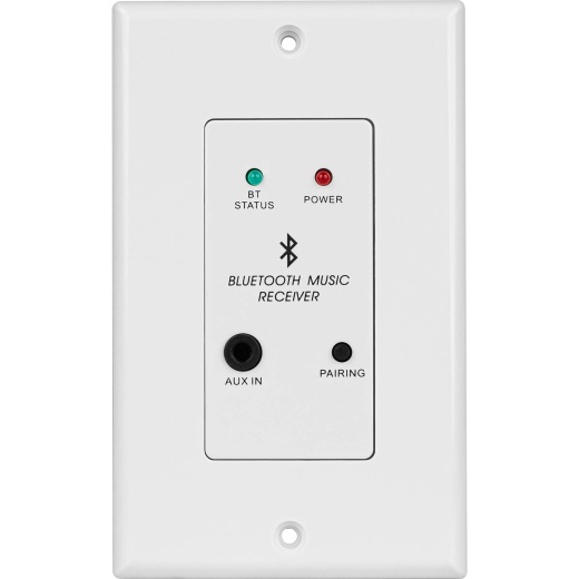 In-Wall Stereo Audio And Bluetooth Receiver Wall Plate - Ultimate Bluetooth Flexibility