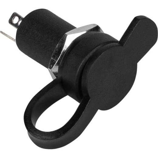 3.5Mm Stereo Panel Mount Jack With Rubber Dust Cover
