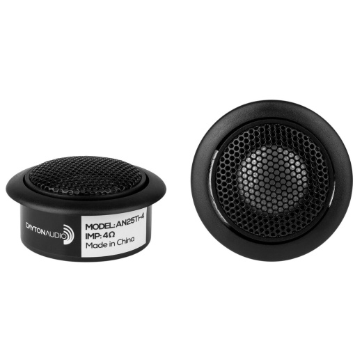 Dayton Audio AN25Ti-4 1" Titanium Dome Neodymium Car Audio Tweeter Pair 4 Ohm