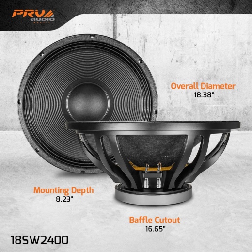 Prv Audio 18SW2400 18" Subwoofer 8 Ohm