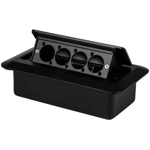 Pop Up Stage Box with Pre-Punched Panel for Four D-Style Connectors