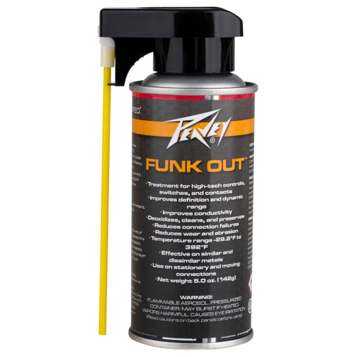 Peavey Funk Out Contact & Switch Cleaner 5 Oz. Aerosol Spray