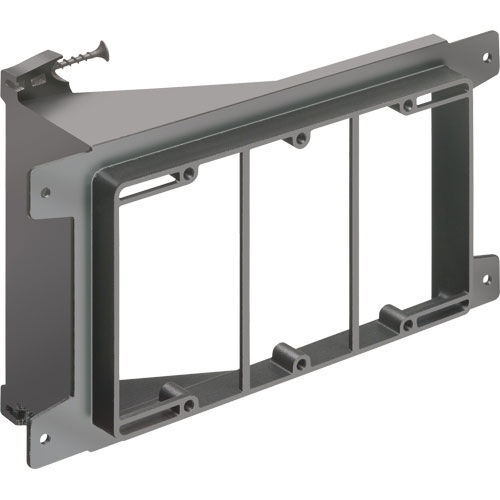 Arlington Industries LVS3 3-Gang Screw On Low Voltage Mounting Bracket