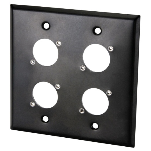 Switchcraft WP2B4P 2 Gang Stainless Steel Metal Wall Plate