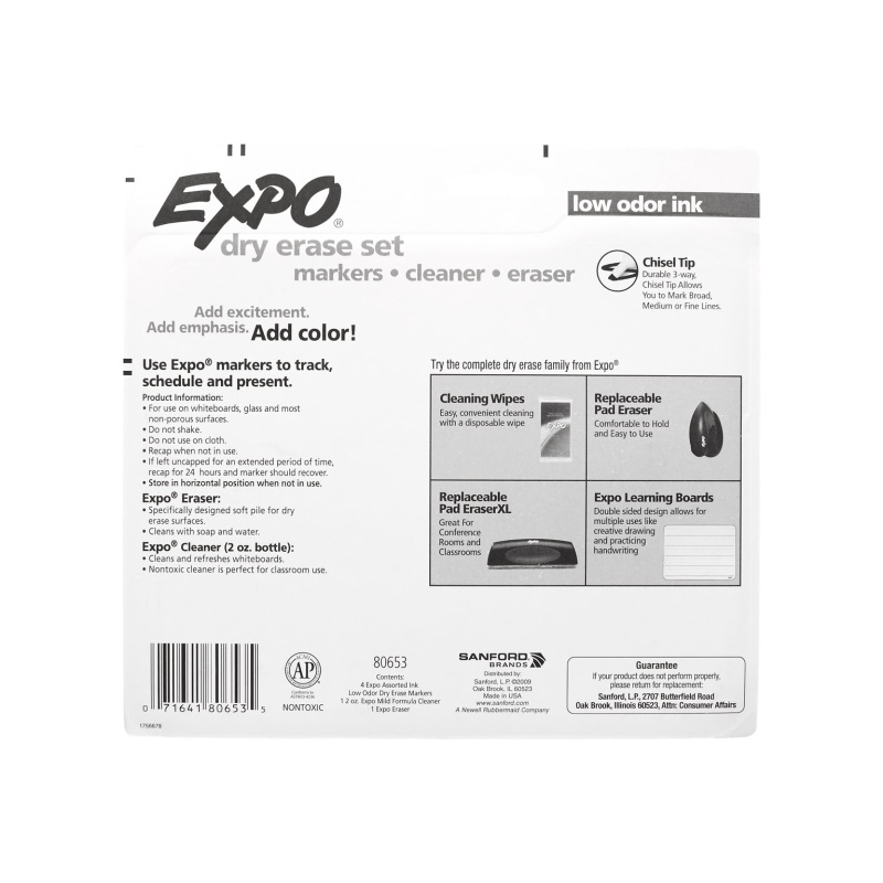 Expo Starter Set Kit, Assorted Colors (80653)