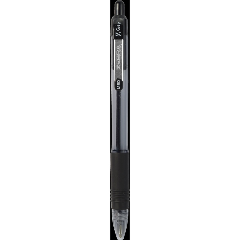 Zebra Z-Grip Retractable Ballpoint Pen, Medium Point, 1.0Mm, Black Ink, 48 Pack (22148)