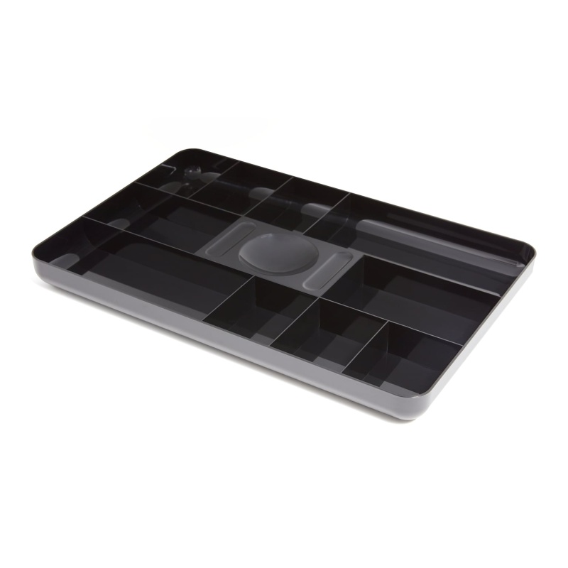 Tru Red™ 13-Compartment Plastic Drawer Organizer, Black (Tr55350)