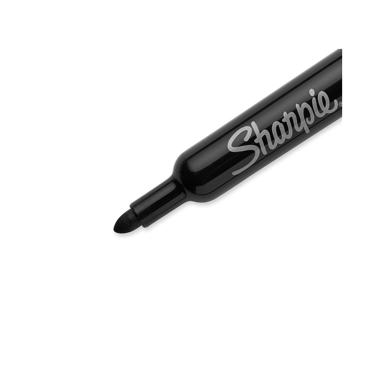 Sharpie Permanent Paint Marker Medium Bullet Tip Black Dozen