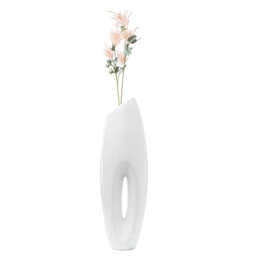 Tall Floor Vase, Modern White Large Floor Vase, 40-Inch Vase, Decorative Lightweight Vase, For The Entryway, Dining Room, Living Room, Or Bedroom, Fill With Pampas Grass, 29 In