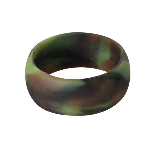 Rothco Camo Silicone Band / Rubber Wedding Ring Ring_Size: 12/Color: Woodland Camo