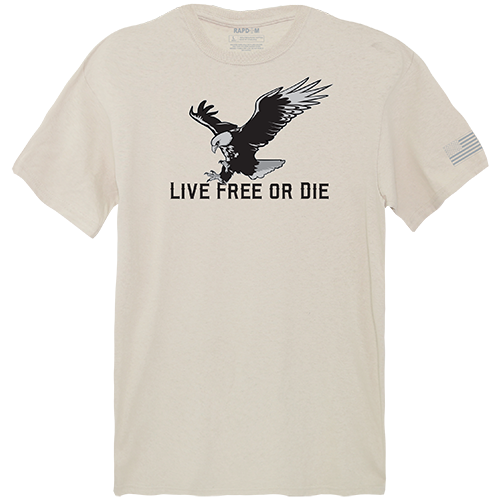 Tactical Graphic T, Live Free, Sand, m