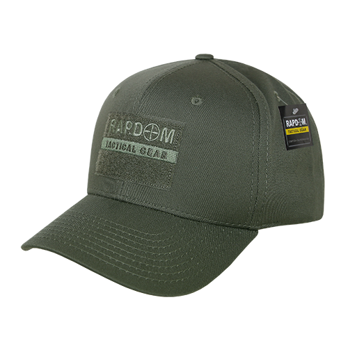 Embroidered Operator Cap, Rapdom, Olive
