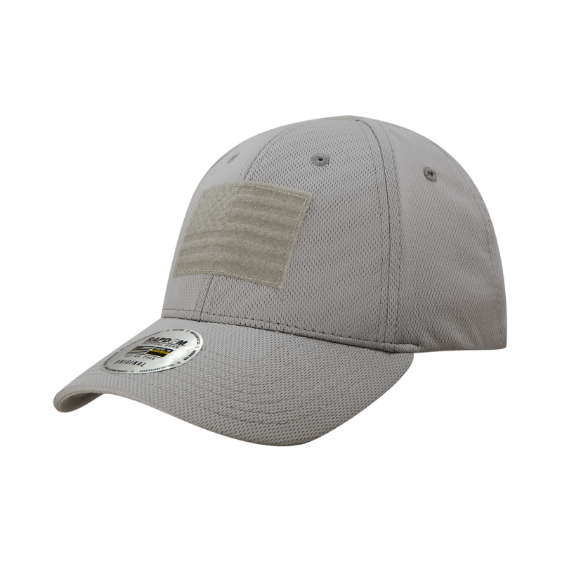 Embossed Patch Flex Cap, Usa, Charcoal
