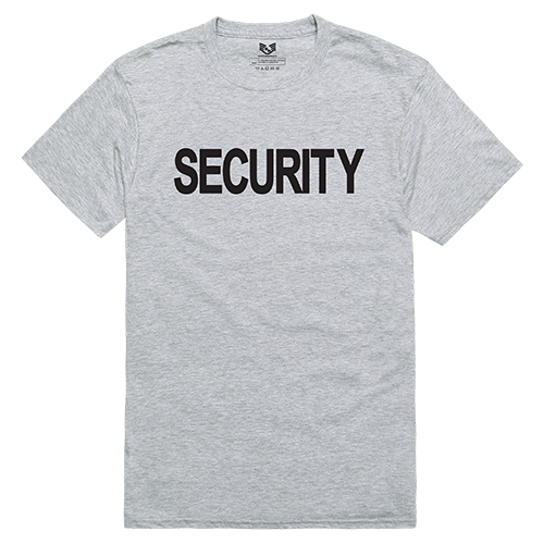 Relaxed Graphic T's,Security,H.Grey, l