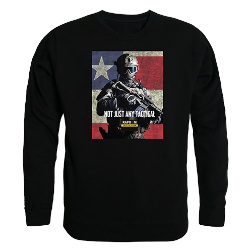 Graphic Crewneck, Not Just Any, Blk, Xl