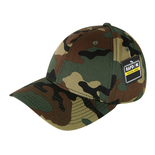 Low Crown Structured Camo Cap, Woodland