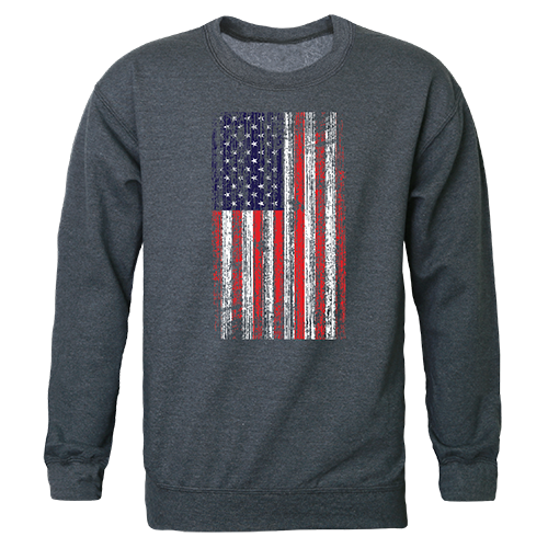 Graphiccrewneck,Distressed Flag, Hch, s