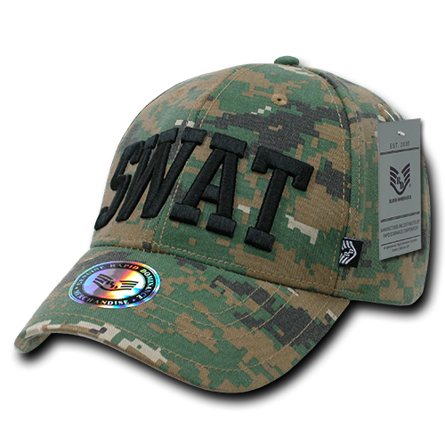 Digital Military/Law Caps, Swat, Mcu