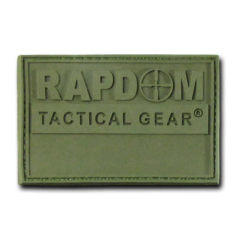 Rubber Patch (3"X2"),Rapdom,Olive