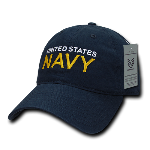 Relaxed Cotton Caps, Navy, Navy