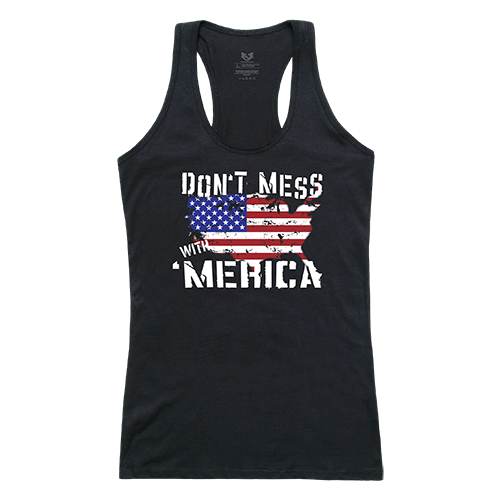 Graphic Tank, Dt Mess With Am, Blk, l