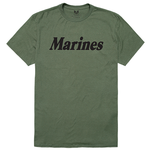 Relaxed Graphic T's, Marines, Olive, Xl